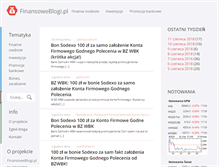 Tablet Screenshot of finansoweblogi.pl